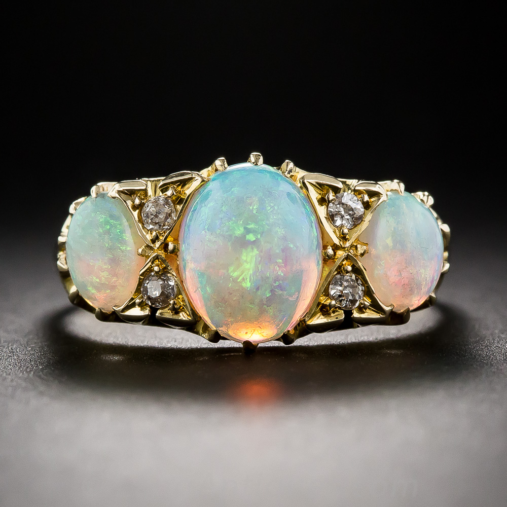 vintage opal rings