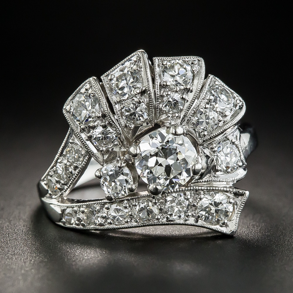 Art Deco/Retro Platinum Diamond Ring