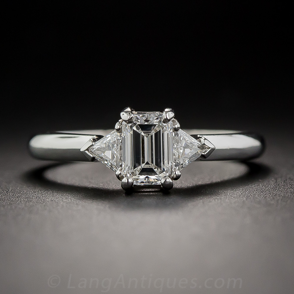 Contemporary Classic Emerald Cut Diamond Ring