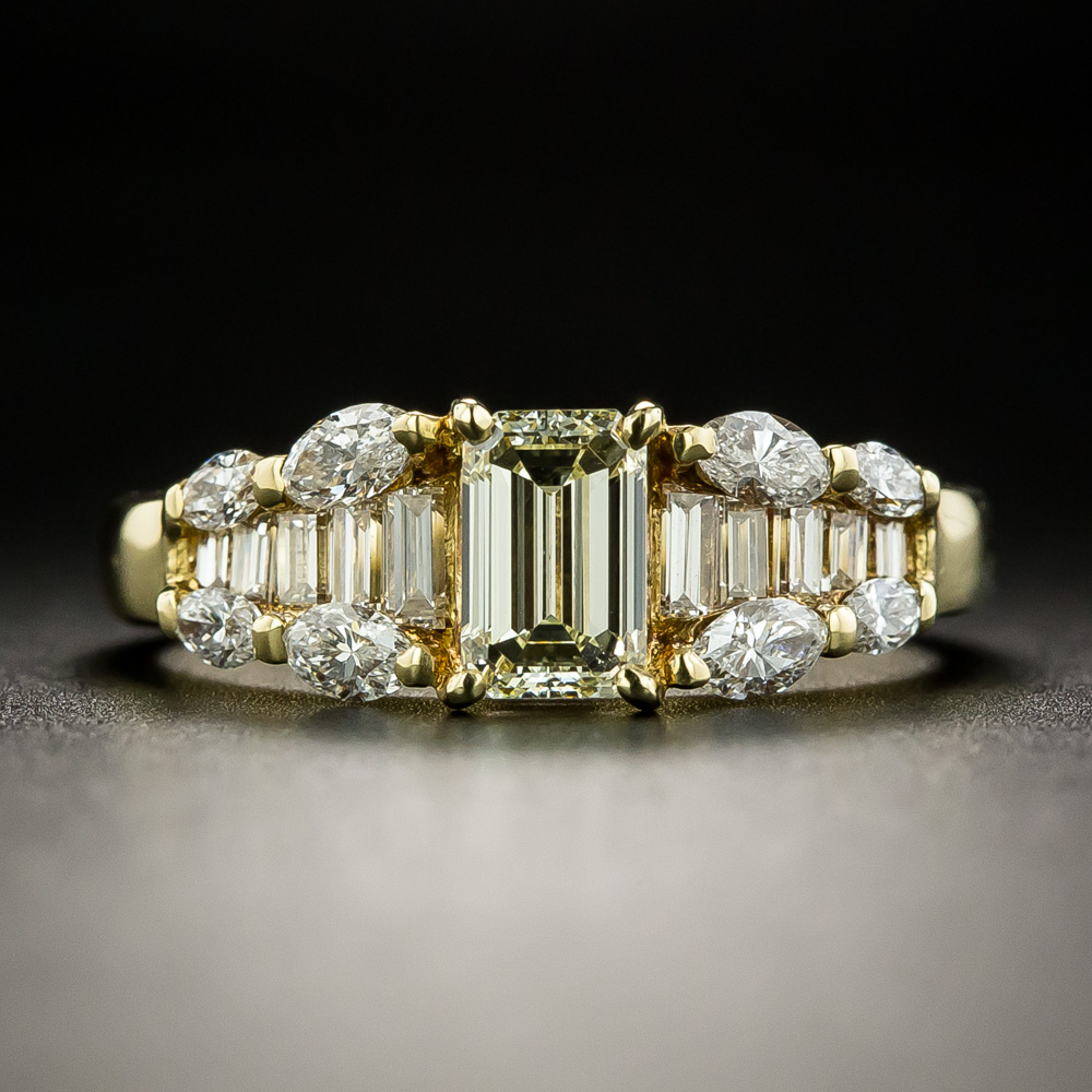 Estate 71 Carat Emerald Cut Diamond Ring 2 10 1 12787 