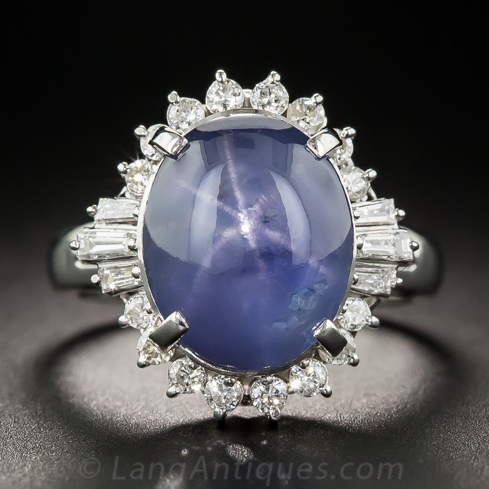 blue star sapphire ring
