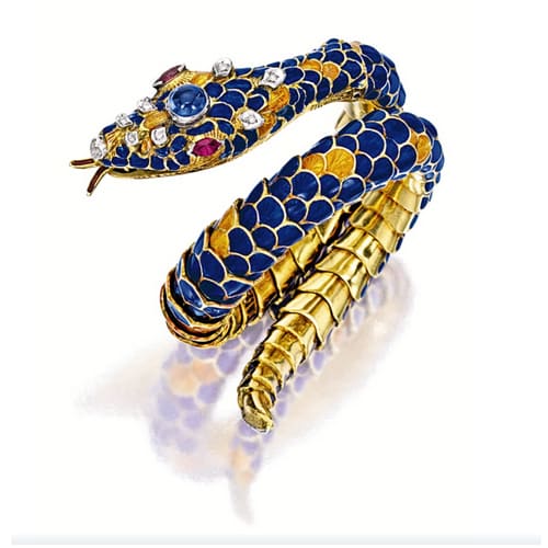 Bulgari-Enamel-Snake-Bracelet- | Antique Jewelry University