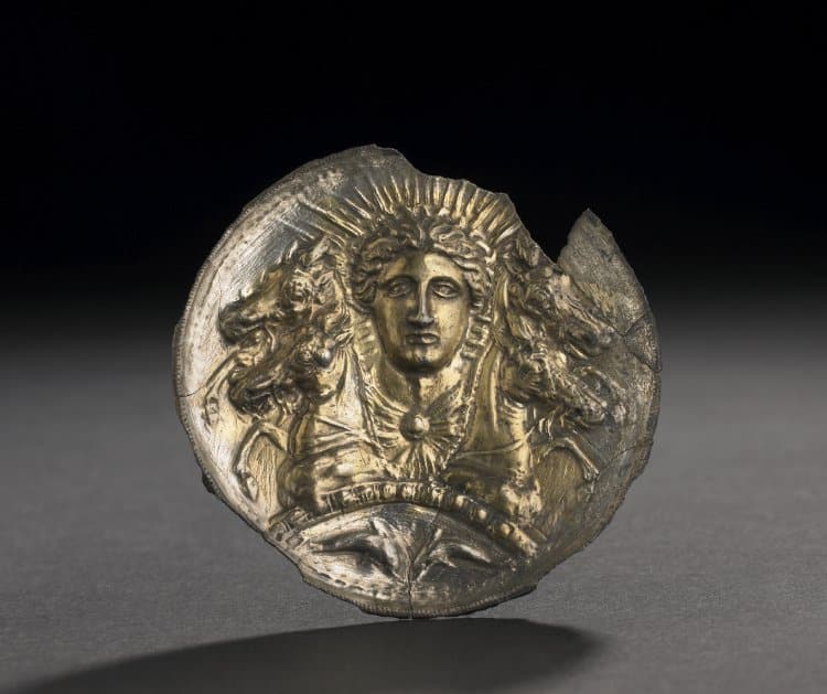 Greek Silver-Gilt Disc, Probably a Horse-Phalera. Date: 5thC BC-2ndC BC ©  Trustees of the British Museum. – Antique Jewelry University