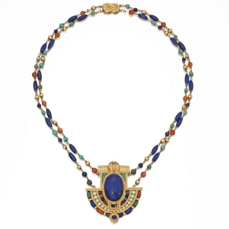 Designed by Louis C. Tiffany, Necklace with Pendant, American