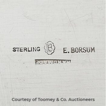 Borsum, Eivind Julius Maker’s Mark  Photo Courtesy of Toomey & Co. Auctioneers.